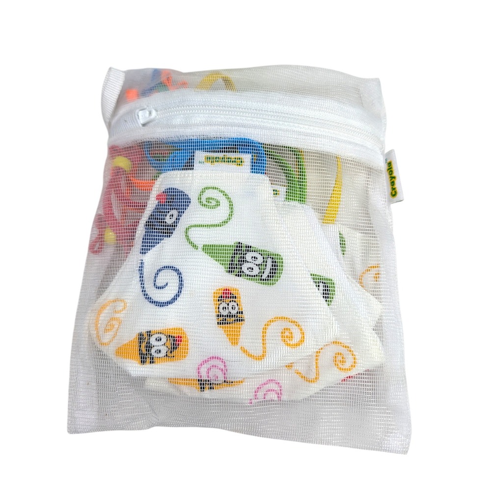 Crayola Kids Face Mask 5-Pack Set with Mesh Laundry Bag Adjustable Ear Loops